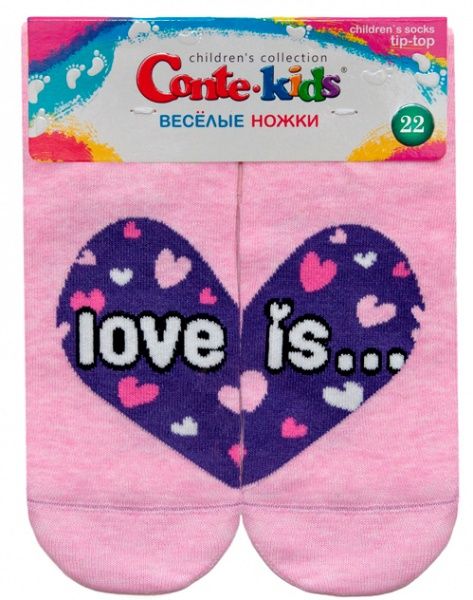 Носки детские Conte-Kids Tip-Top Веселые ножки 279 17С-10СП р.24 светло-розовый 