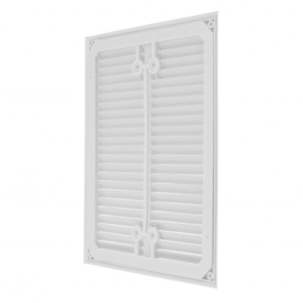 Гратка для вентиляції MiniMax з сіткою проти комах 265 х 215 мм (1112) пластик білий 