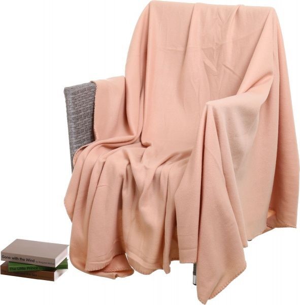 Плед флисовый 200x220 см бежевый UP! (Underprice) 