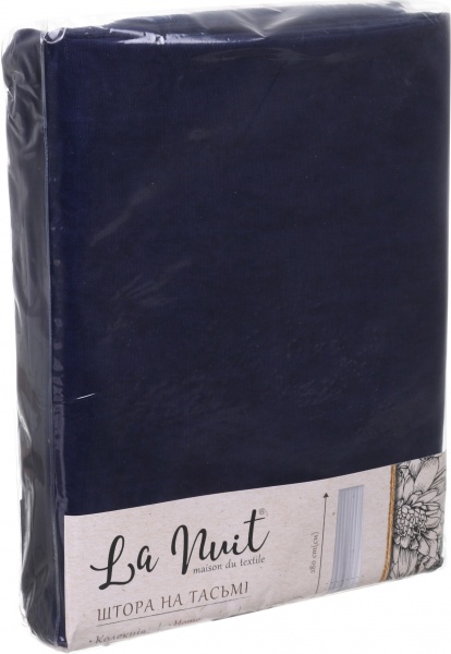 Штора Bona 200х280 см темно-синій La Nuit