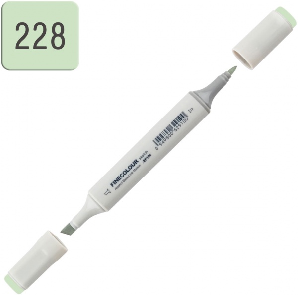 Маркер спиртовой FINECOLOUR Sketch EF100-228 кислотный зеленый 