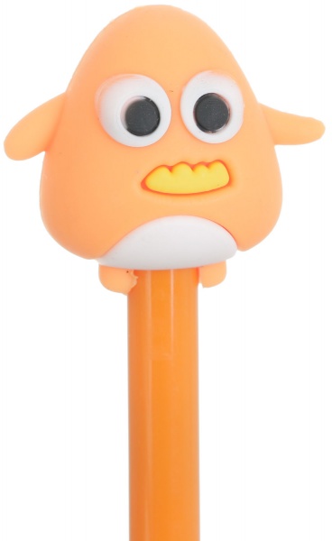 Ручка кулькова Няшні монстри помаранчевий 