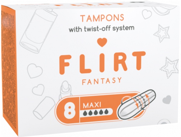 Тампоны fantasy FLIRT maxi 8 шт.