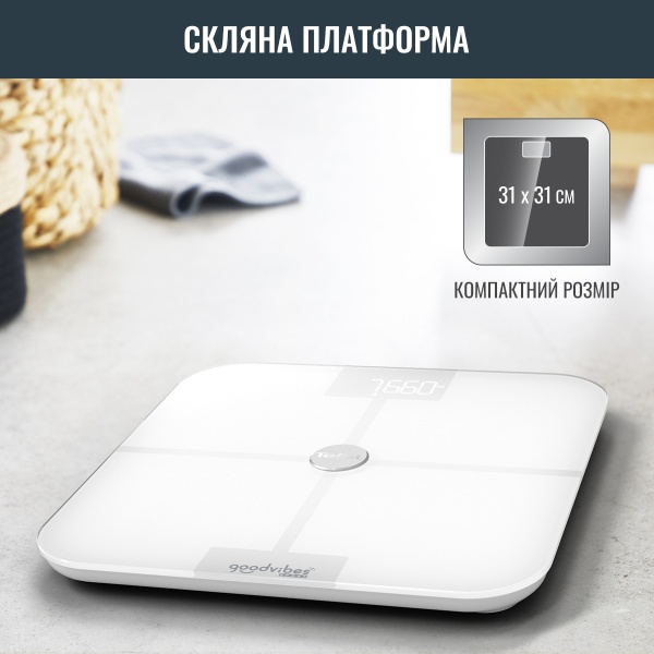 Весы напольные Tefal GOODVIBES SPORT BM9640S1