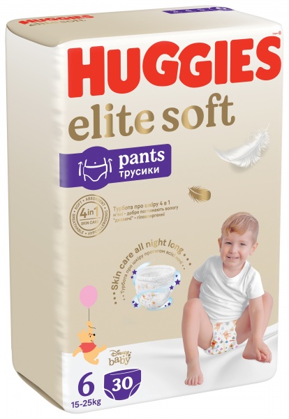 Подгузники-трусики Huggies ES Pant (6) Mega 15-25 кг 30 шт.