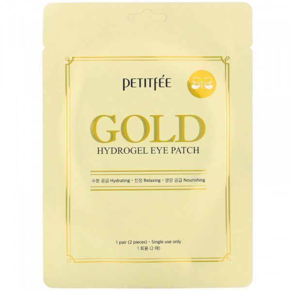 Гідрогелеві патчі Petitfee Gold Hydrogel Eye Patch гідрогелеві з золотим комплексом +5 20 г 2 шт./уп.