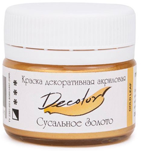 Акрил для декора Сусальное Золото 20 мл Деколор ТАИР