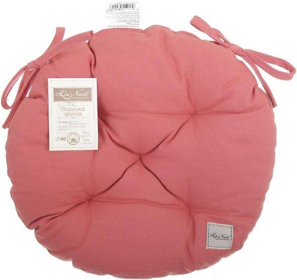 Подушка на стілець кругла Корал 40 см La Nuit