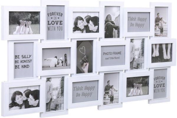 Рамка для фото Koopman коллаж 46х90х2.5 см 10x15 см белый 