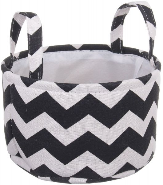 Корзина BW 24х14 см черно-белый