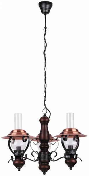 Люстра підвісна Rabalux Enna 3xE14 чорний 7860 