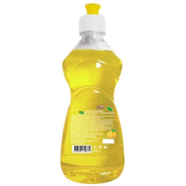 Средство для ручного мытья посуды Pan Chistyak с ароматом лимона 0,5л