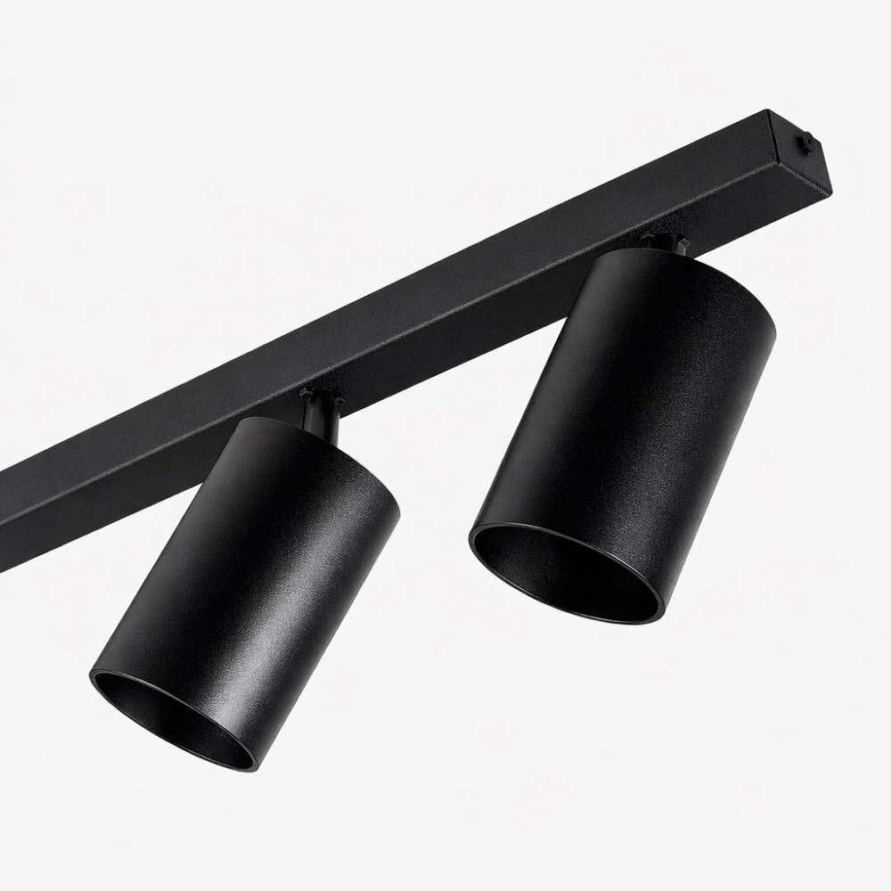 Светильник накладной поворотный LIGHT SET PLESO 5x10 Вт GU10 черный