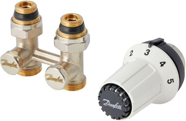 Комплект термостатичний Danfoss радіаторний RAS-CK + RLV-KS прямий