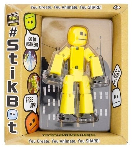 Фігурка для анімаційної творчості Stikbot S2 жовта 