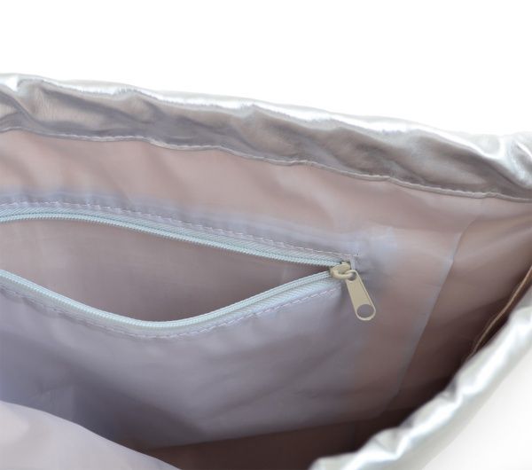 Сумка-мешок YES DB-11 Silver 43.5x33.5 см карамельное яблоко (555506) 