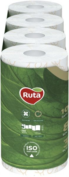 Туалетная бумага Ruta ромашка трехслойная 8 шт.