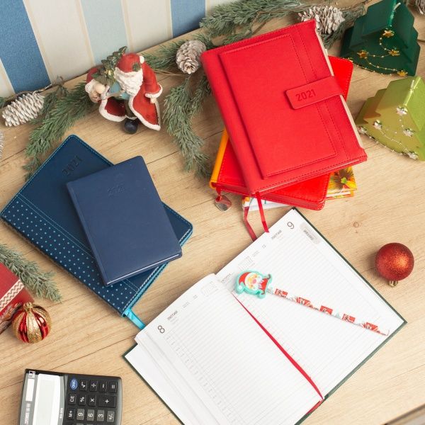 Щоденник датований Vivella темно-синій А6 Optima E21895