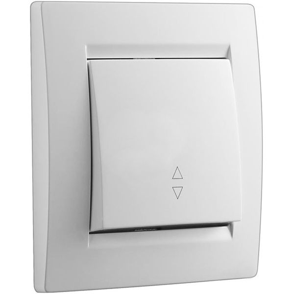 Перемикач прохідний одноклавішний UP! (Underprice) One без підсвітки 220В білий 706-0202-105