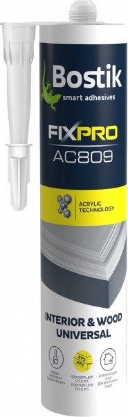 Клей Bostik Interior & Wood АС 809 280мл белый