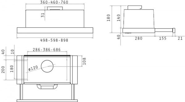 Вытяжка Elica Slimmy STD WH/A/50