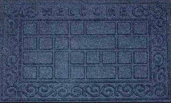 Коврик ARTIMAT К-700 из резиновой крошки серый 48x78 см