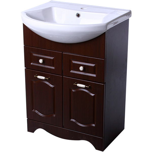 Тумба с умывальником Аква-Родос Классик 60 см 065000-u Evita 60 см орех