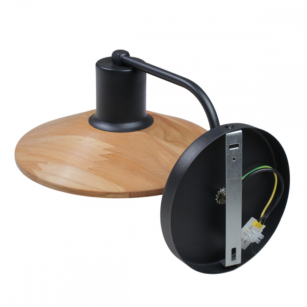 Бра Светкомплект Hat 1xGX53 чорний/дерево