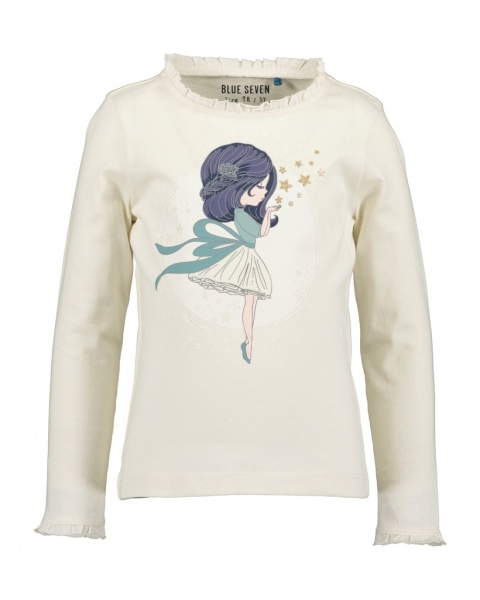 Реглан для дівчинки Blue Seven Блискітка р.110 білий 750731 X* 