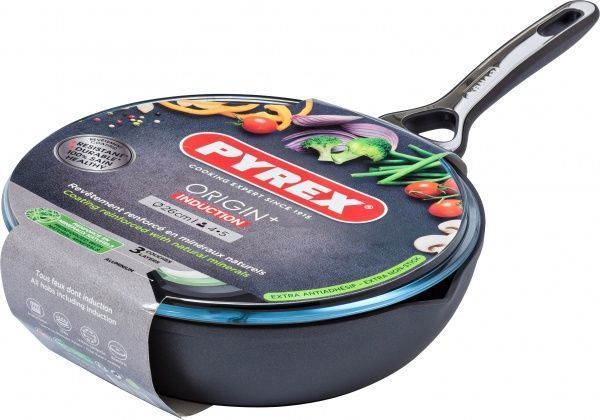 Сковорода з кришкою Origin 24 см з кр. Pyrex