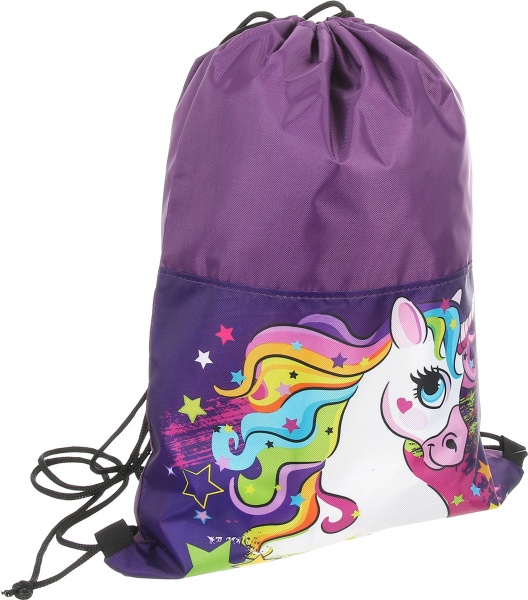 Сумка для взуття Єдиноріг фіолетовий 978683