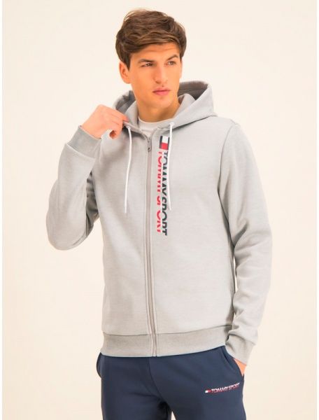 Джемпер Tommy Hilfiger FLEECE ZIP UP HOODY S20S200281001 р. M світло-сірий