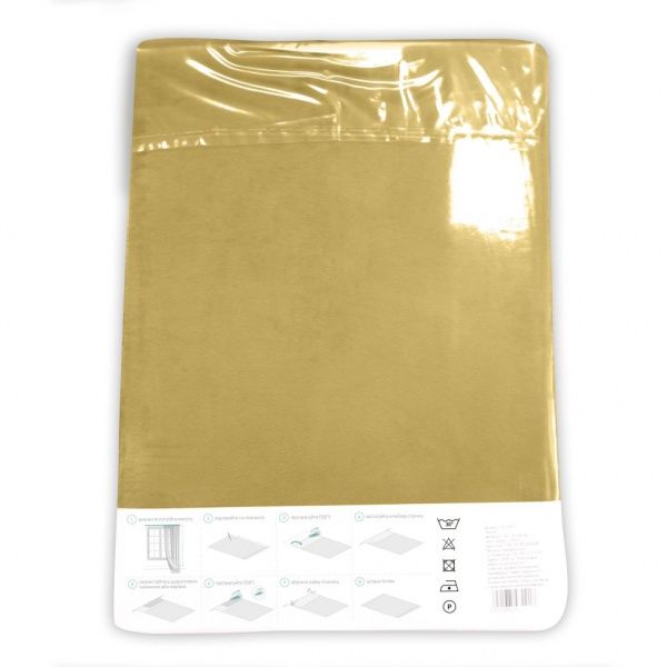 Штора Velour 200х258 см золотий Decora textile