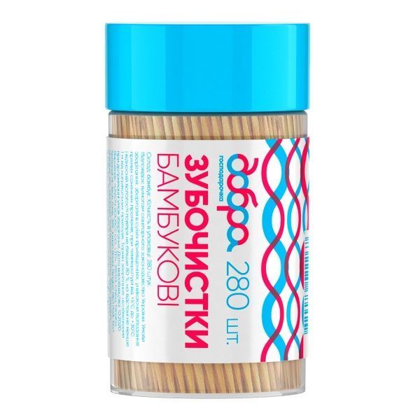 Зубочистки бамбукові Добра господарочка бамбукові 280 шт.