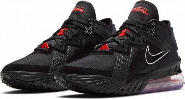 Кроссовки Nike LeBron 18 Low CV7562-001 р.US 9,5 черно-красный