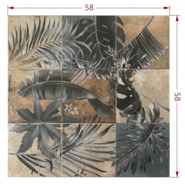 Плитка El Molino Савой Декор Мікс 58x58 