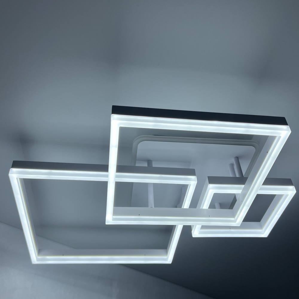 Люстра світлодіодна Luminaria 4x105 Вт LED-модуль білий GENNY SQUARE RGB 105W 4S WHITE