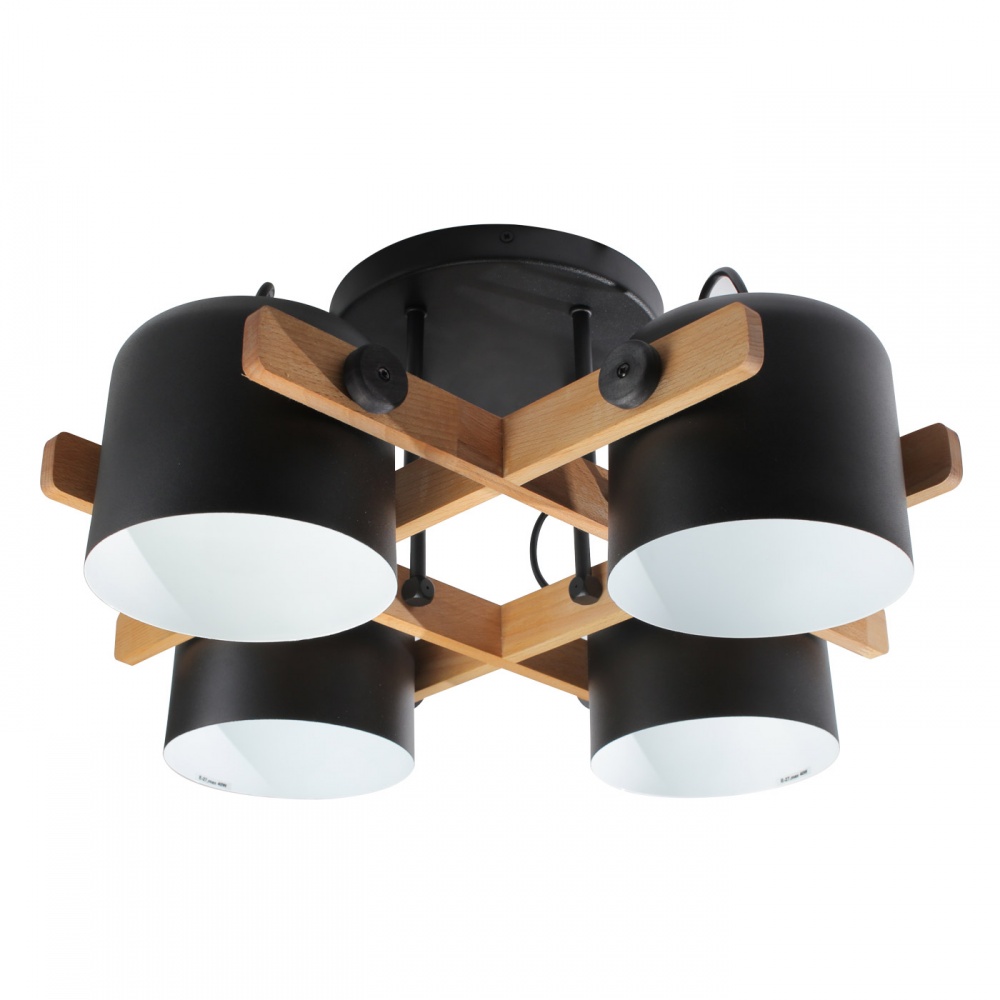 Люстра потолочная LIGHT SET KONVALIA CRL 160 4xE27 черный