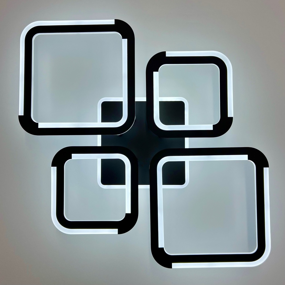 Люстра світлодіодна Luminaria 4x75 Вт LED-модуль [019] Black SELENA 75W 5S BLACK