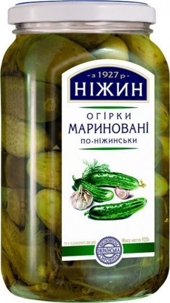 ОгурцыТМ Нежин маринованные по-нежински 920 мл
