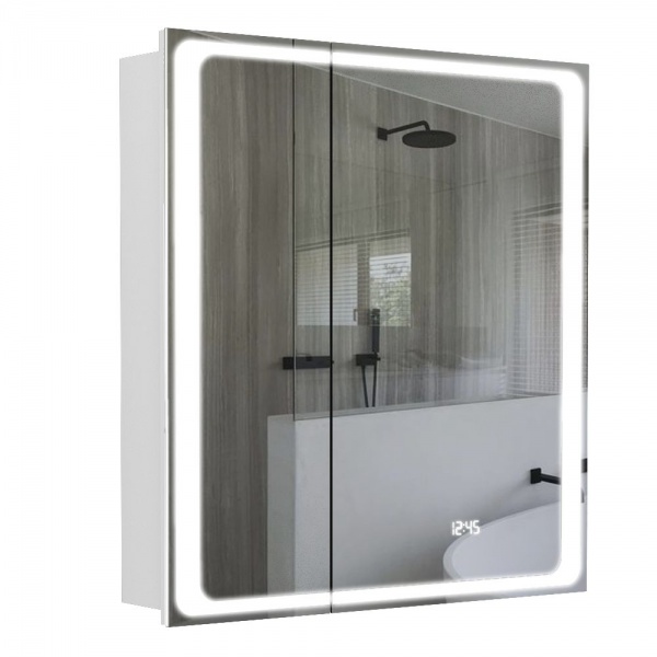 Зеркальный шкаф Aquarius Modena с LED-подсветкой 70 белый 