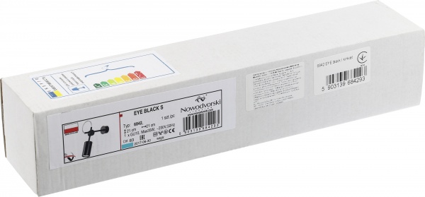 Бра Nowodvorski 6842 Eye Black S 1x35 Вт GU10 черный 6842 