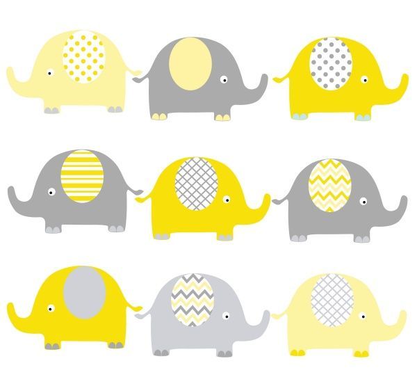 Декоративная наклейка Zatarga Слоники 1 Z180033 39x45 см