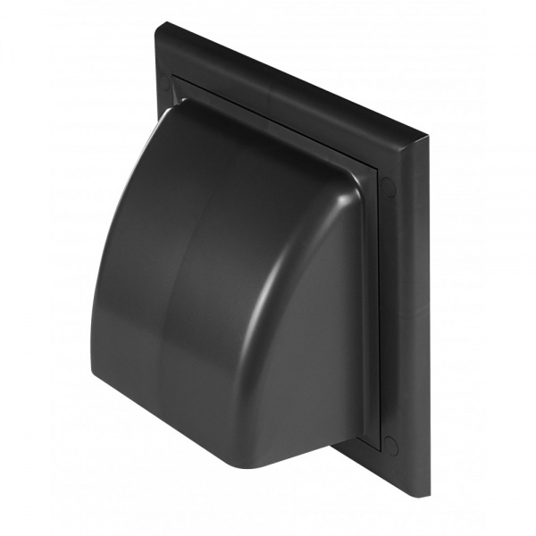 Зворотний клапан гравітаційнний графітовий Ø 125 пластик сірий 