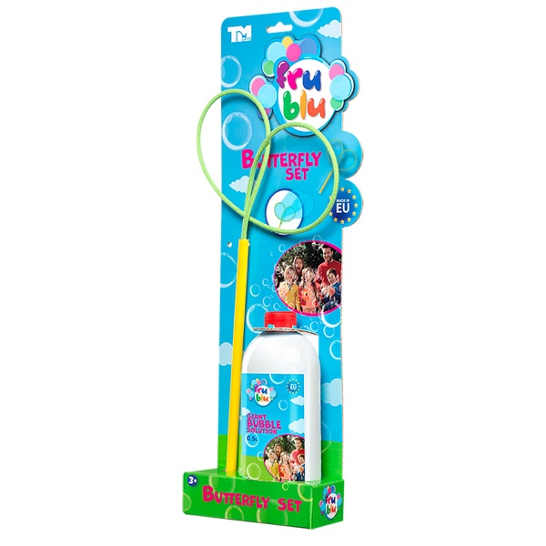 Набір для пускання мильних бульбашок Fru blu петля метелик для бульбашок + рідина 500 мл DKF8215