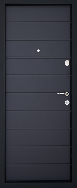 Двері вхідні Abwehr КТМ 76 096 П (7021Т+В) Kale2 NEW Lite RAL 7016 / антрацит 2050x960 мм праві