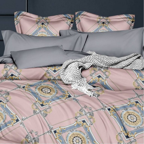 Комплект постільної білизни Olisia 2.0 різнокольоровий принт SoundSleep 