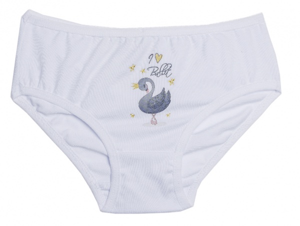 Трусы для девочек KOSTA р.122–128 белый 2640-1 