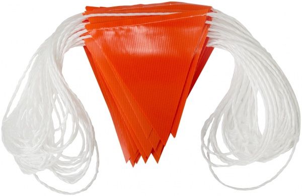 Веревка с флажками для ограждения 30 м