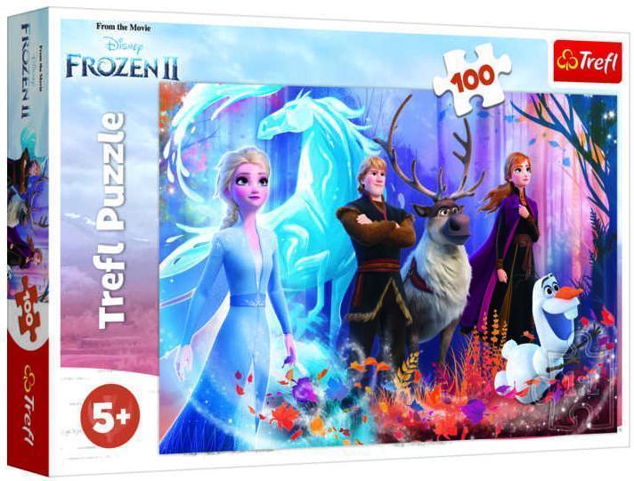 Набор пазлов Trefl (100 + 160 элементов) Ледяное сердце и Милые котята 16366/15371